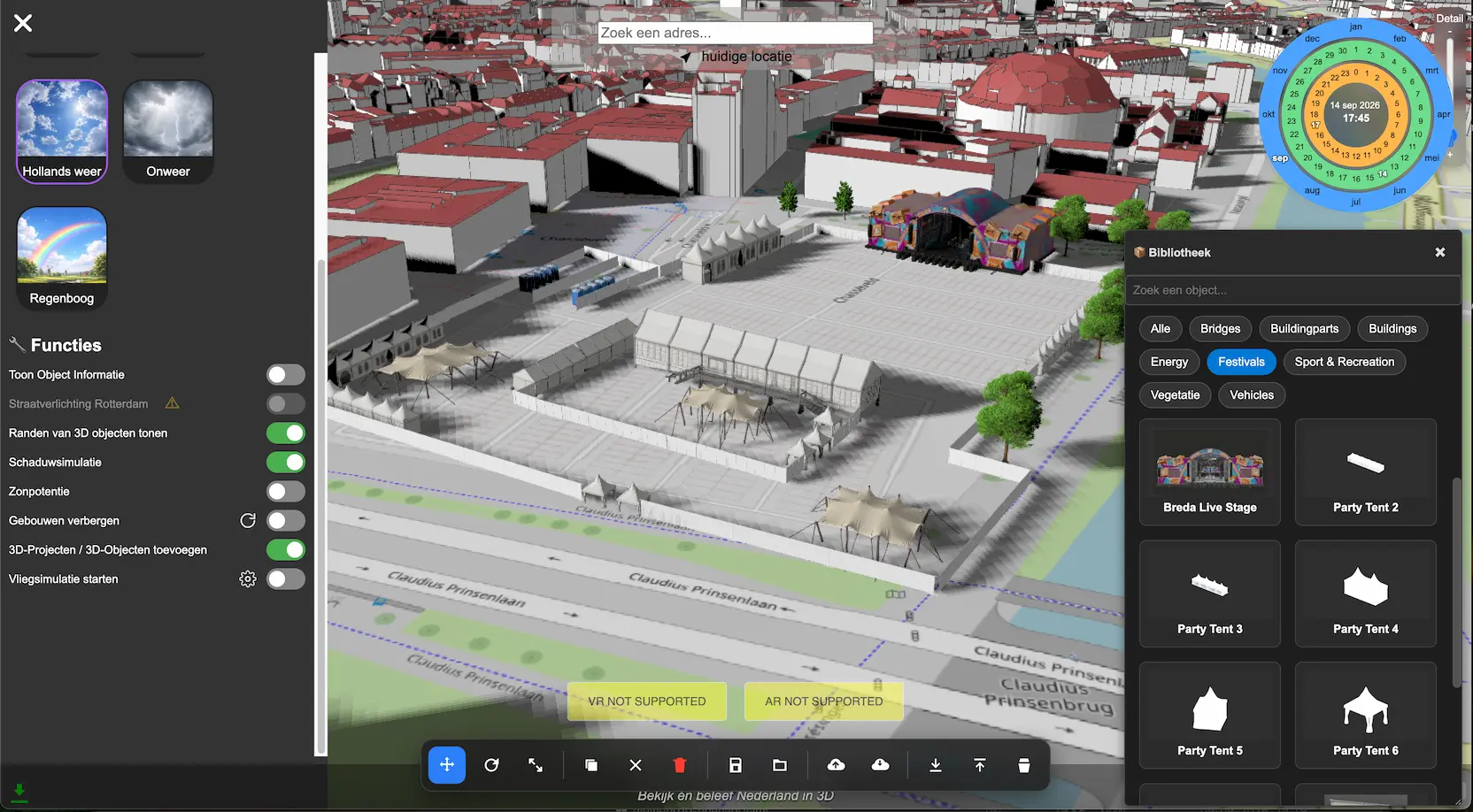 Eigen 3D-project met objecten in 3DCityTour